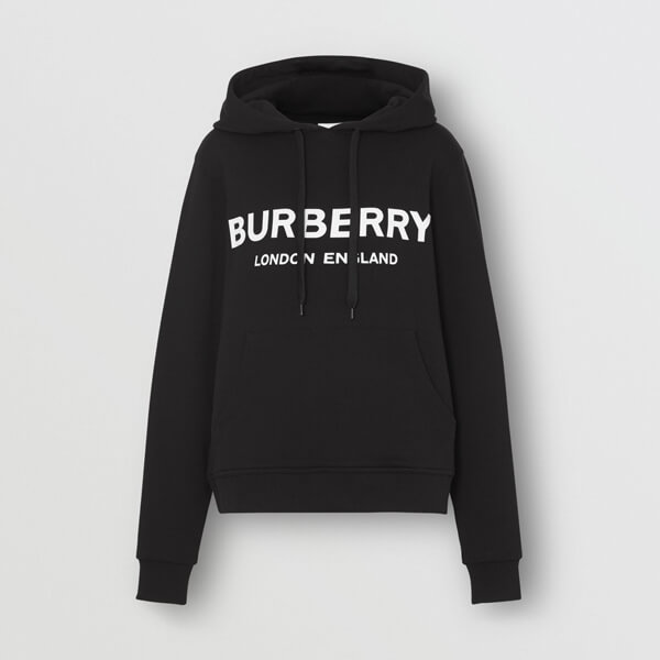 BURBERRY  バーバリー トレーナー  コピー ロゴプリント コットン オーバーサイズ フーディー