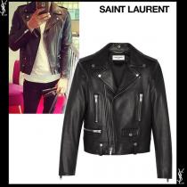  サンローラン ジャケット コピー SAINT LAURENT コート ナッパレザージャケット ハードウェアがクールなデザイン