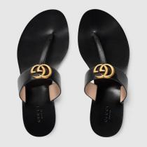 gucci サンダル コピー グッチ ダブルG付 レザー トング LEATHER THONG S...