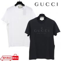 guccitシャツコピー  グッチ tシャツ ロゴ カットソー グレー ブラック441685