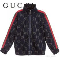 GUCCI グッチ ジャージ コピー ロゴ柄ジップアップトップ