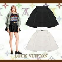 20SS 新作 Louis Vuitton ルイヴィトン ラッフルスカート コピー ２色 1A7...