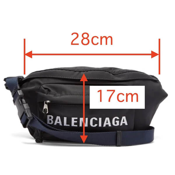 BALENCIAGA バレンシアガ ベルトバッグ 偽物 ナイロン ロゴ ウィール 569978 HPG1X 1090