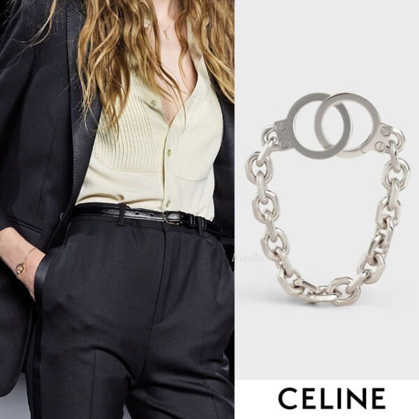 ハンサム♪◇Chaine Triomphe ブレスレット◇CELINE 46M986SIV.35OR