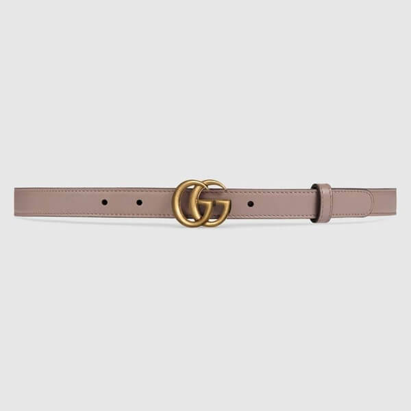 グッチ ベルト コピー GUCCI/GGマーモント シャイニーバックル レザーベルト 409417 0YA0O 1000