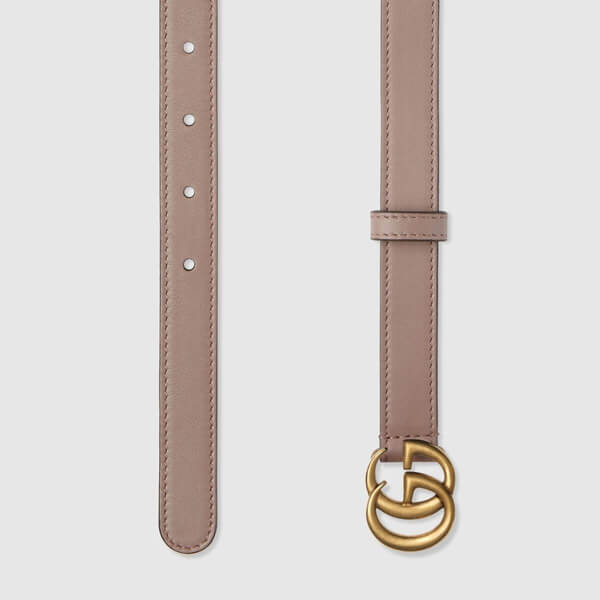 グッチ ベルト コピー GUCCI/GGマーモント シャイニーバックル レザーベルト 409417 0YA0O 1000