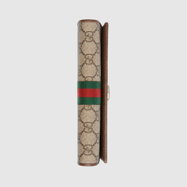 2019新作入荷！GUCCI グッチスーパーコピー☆オフィディア GG チェーンウォレット ブラウン