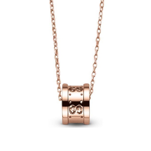 2019新作大人気 グッチスーパーコピー Gucci GG ロゴ ネックレス ペンダント 18K PG WG YBB214169001