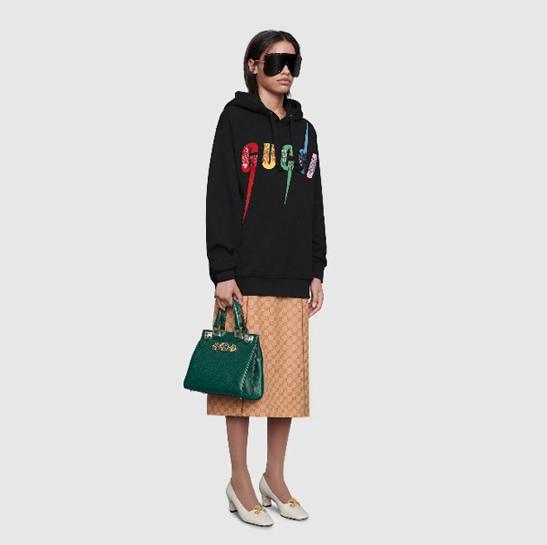 2019AW【GUCCI】グッチスーパーコピー ズゥミ スモール トップハンドルバッグ 569712 1B90X 9022