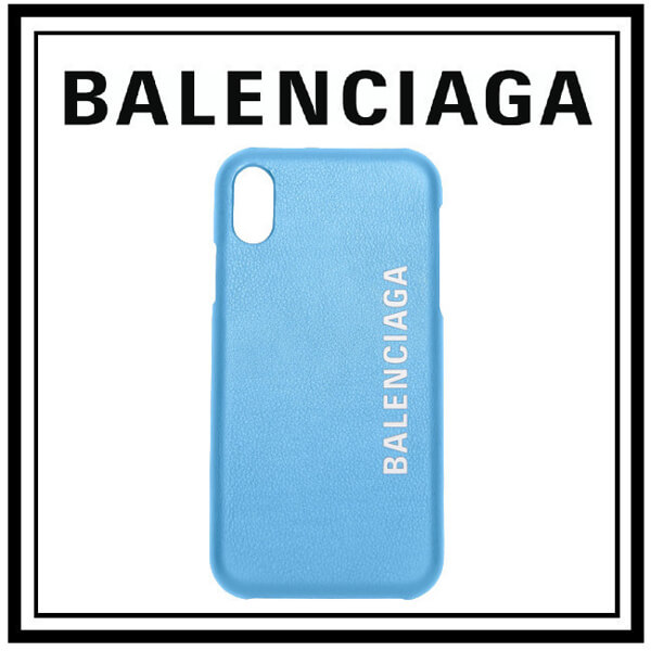 BALENCIAGA バレンシアガ スマホケース 偽物 IPHONE X ケース スマホケース ブルー