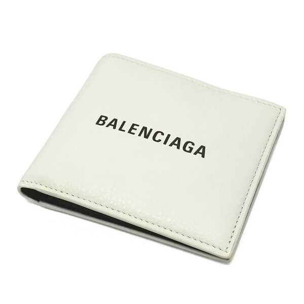 バレンシアガ ミニ財布 コピー BALENCIAGA 二つ折り財布 小銭入れ無し 485108 DLQHN 9060 ホワイト