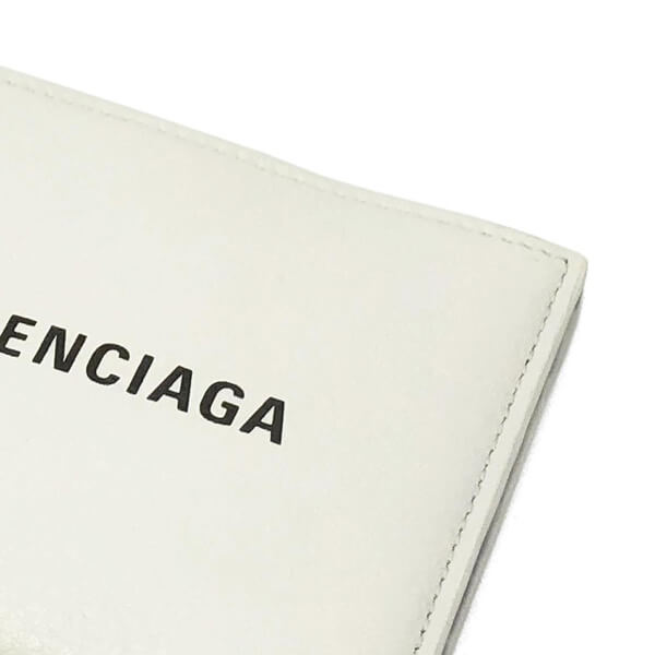 バレンシアガ ミニ財布 コピー BALENCIAGA 二つ折り財布 小銭入れ無し 485108 DLQHN 9060 ホワイト