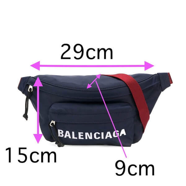 バレンシアガ ベルトバッグ 偽物  ナイロン BALENCIAGA ロゴ ベルトパック BELTBAG