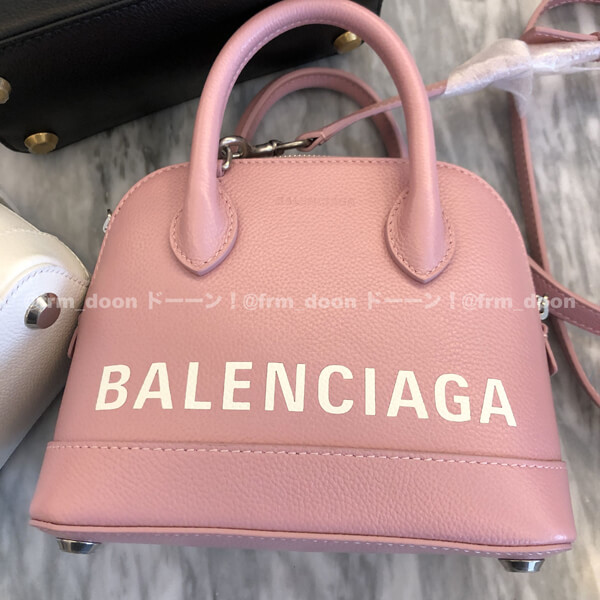 バレンシアガ トート 偽物 ロゴ BALENCIAGA 2020SS ヴィル トップ ハンドル XXS