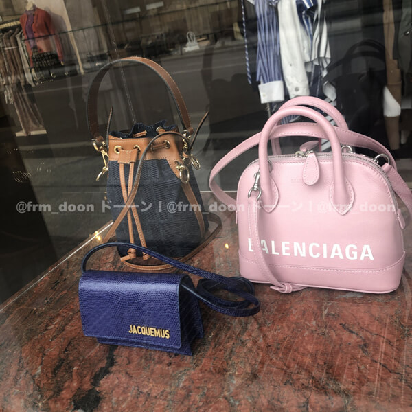 バレンシアガ トート 偽物 ロゴ BALENCIAGA 2020SS ヴィル トップ ハンドル XXS