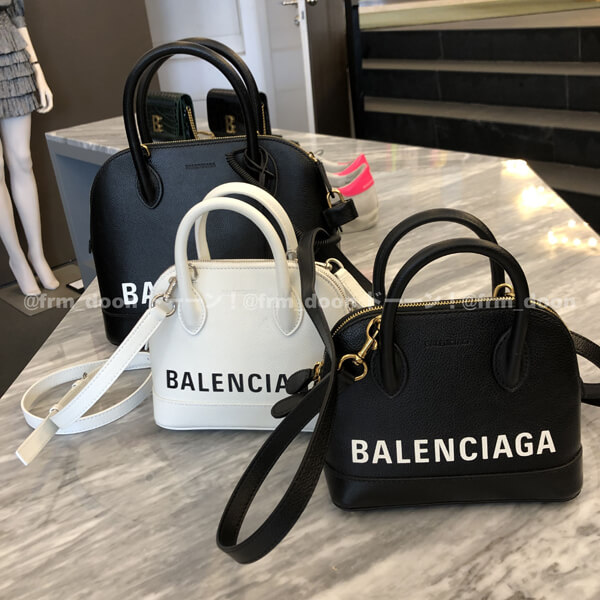 バレンシアガ トート 偽物 ロゴ BALENCIAGA 2020SS ヴィル トップ ハンドル XXS