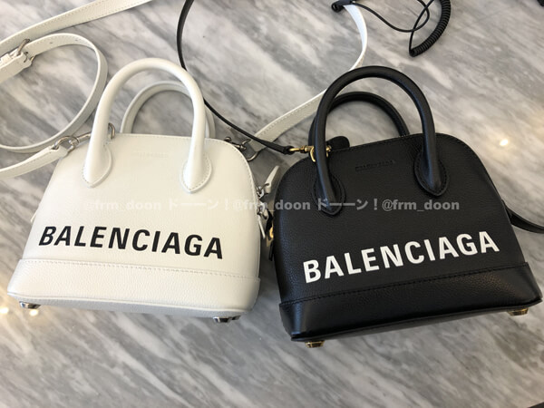 バレンシアガ トート 偽物 ロゴ BALENCIAGA 2020SS ヴィル トップ ハンドル XXS