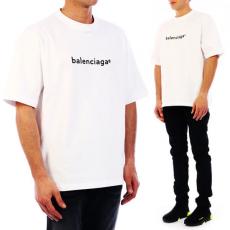 【BALENCIAGA】Logo T-Shirtコピーリブ編みクルーネック612966TIV549040