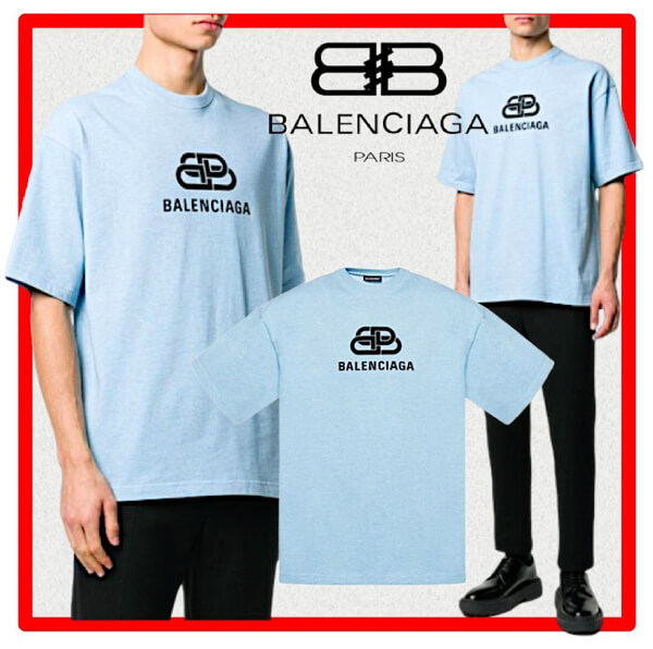 バレンシアガ tシャツ 偽物 BALENCIAGA ロゴTシャツ 578139 TGV75 5840