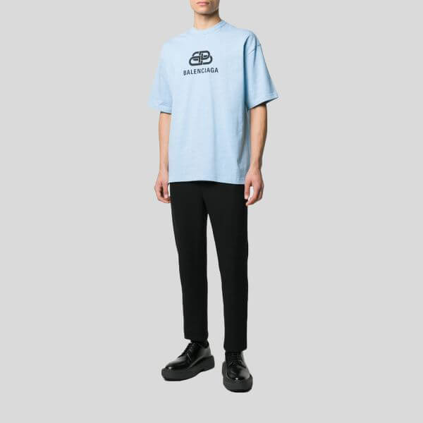 バレンシアガ tシャツ 偽物 BALENCIAGA ロゴTシャツ 578139 TGV75 5840