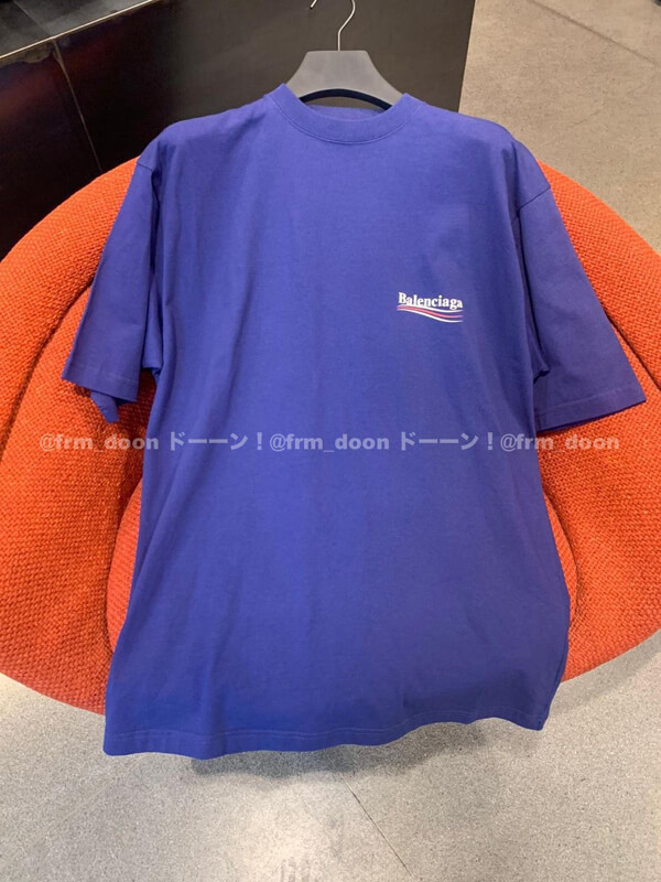 バレンシアガ tシャツ 偽物 BALENCIAGA ロゴ Tシャツ 2020SS新作 Political Campaign