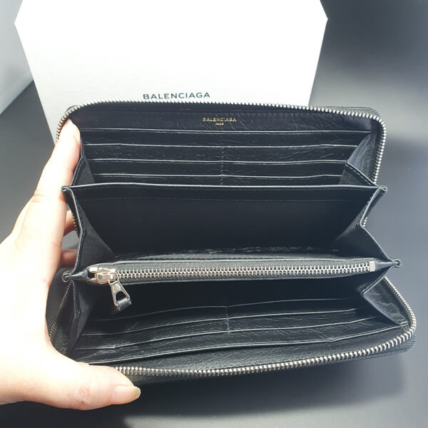 バレンシアガ 財布 コピー BALENCIAGA グラフィティ♪ラウンドジップ長財布