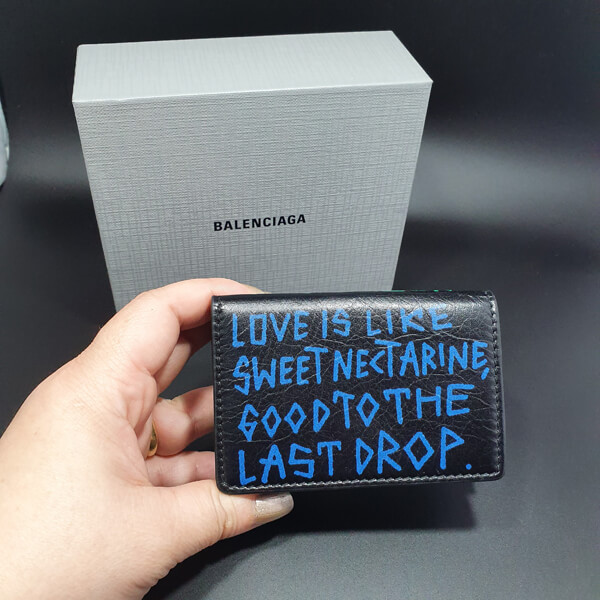 バレンシアガ ミニ財布 コピー Balenciaga グラフィティ Graffiti三つ折り財布♪ユニセックス