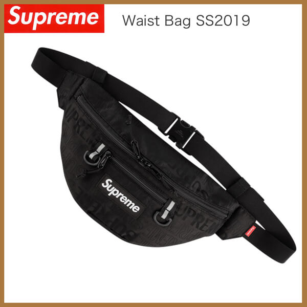 シュプリーム  ボディバッグ 偽物  Supreme★SS2019 Waist Bag ショルダーバッグ