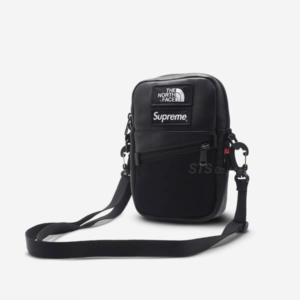  シュプリーム  ボディバッグ 偽物   Supreme The North Face Leather Shoulder Bag