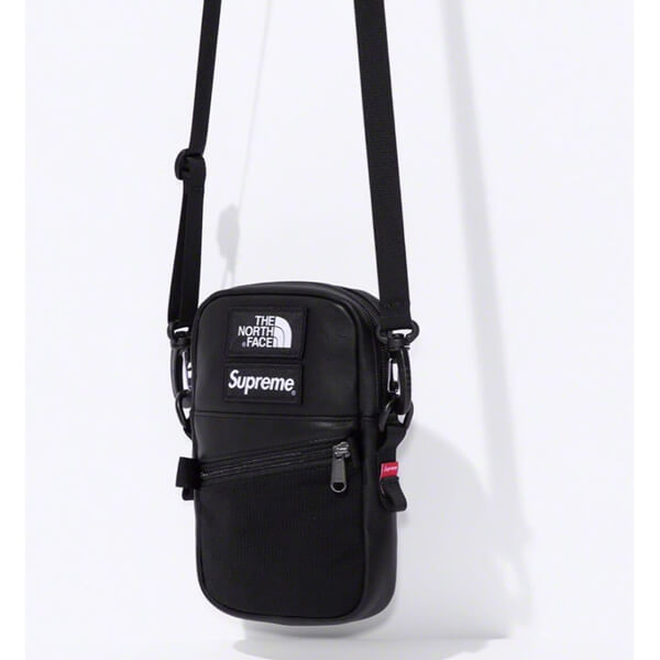  シュプリーム  ボディバッグ 偽物   Supreme The North Face Leather Shoulder Bag