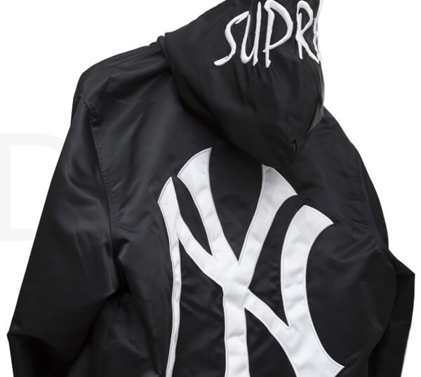  シュプリーム コピー New York NY Supreme YANKEES Satin Hooded Jacket