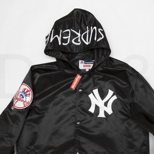  シュプリーム コピー New York NY Supreme YANKEES Satin Hooded Jacket