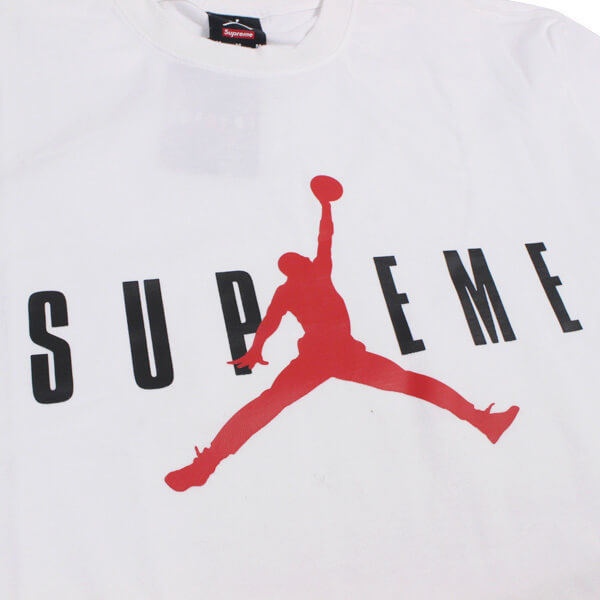 シュプリーム tシャツ コピー Supreme x Jordan Brand Jordan Tee 白