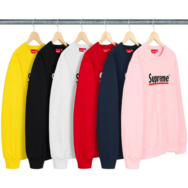 シュプリーム  パーカー 偽物 Supreme ★ SS20 Week2 ★ Underline Crewneck