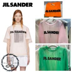 ジルサンダー tシャツ コピー JIL SANDER ロゴ入シースルートップ Tシャツ