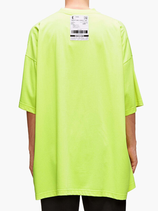 ヴェトモン tシャツ 偽物 VETEMENTS アナーキー ロゴTシャツ イエロー