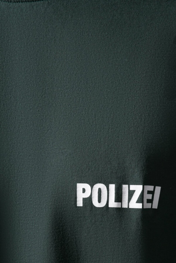 ヴェトモン tシャツ 偽物  VETEMENTS POLIZEI Tシャツ グリーン ポリス