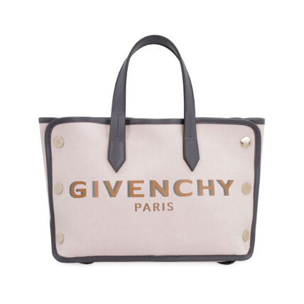 ジバンシィ トートバッグ 偽物 GIVENCHYロゴ metalボタン 2way pink キャンバス ミニ ボンド ショッパーBB50E5B0RY 650