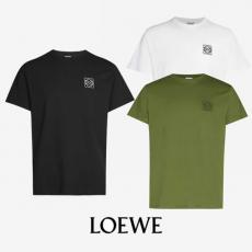 ロエベ tシャツ パロディ LOEWE アナグラム ロゴ 刺繍 コットン Tシャツ  LOEWE / アナグラム Tシャツ