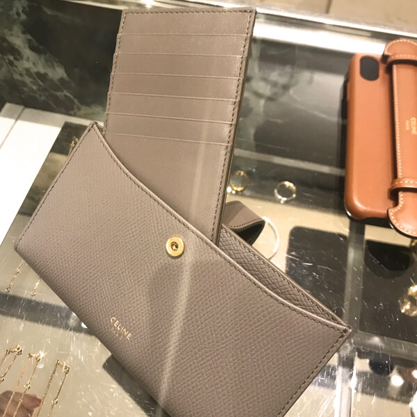 セリーヌ iphoneケース コピー【CELINE】NEW 手帳型 iPhone X/XS ケース グレインドカーフスキン