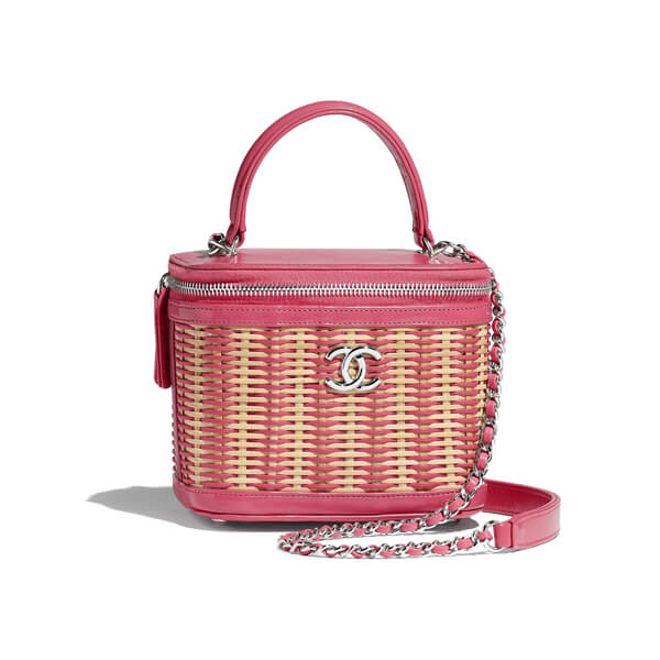 【20cruise新作】CHANEL◆シャネル ヴァニティーケース コピー スモール(pink)AS1352 B01919 N5567