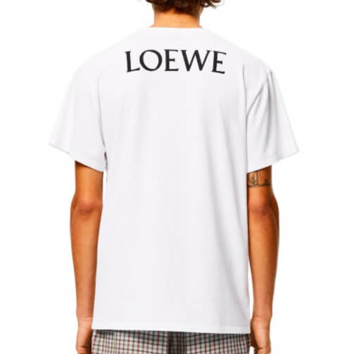 ロエベ tシャツ 偽物 LOEWE スマイリーワールド Tシャツ イビザコレクションH616341J01