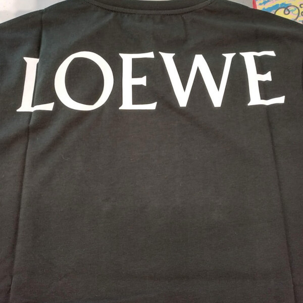 ロエベ tシャツ コピー LOEWE BOND STREET ＆ロゴプリントコットンTシャツ UNISEX