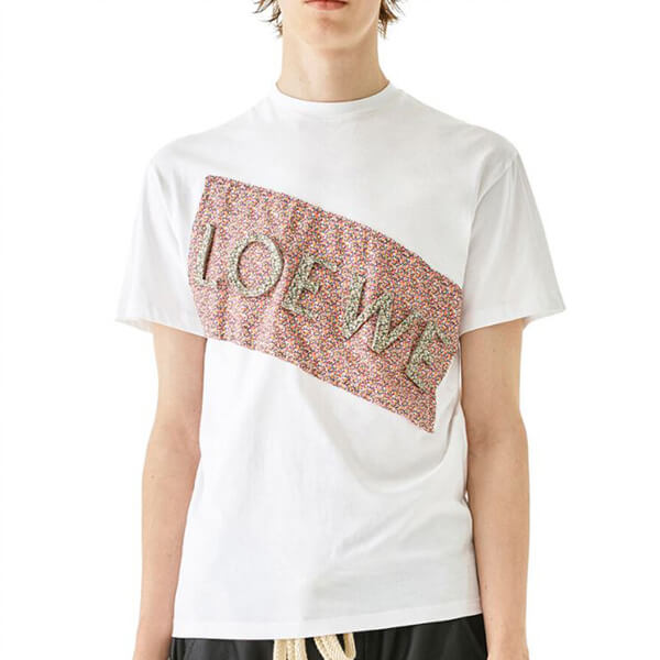 LOEWE ロエベ Tシャツ 偽物_men/ランプTシャツ/ブラック