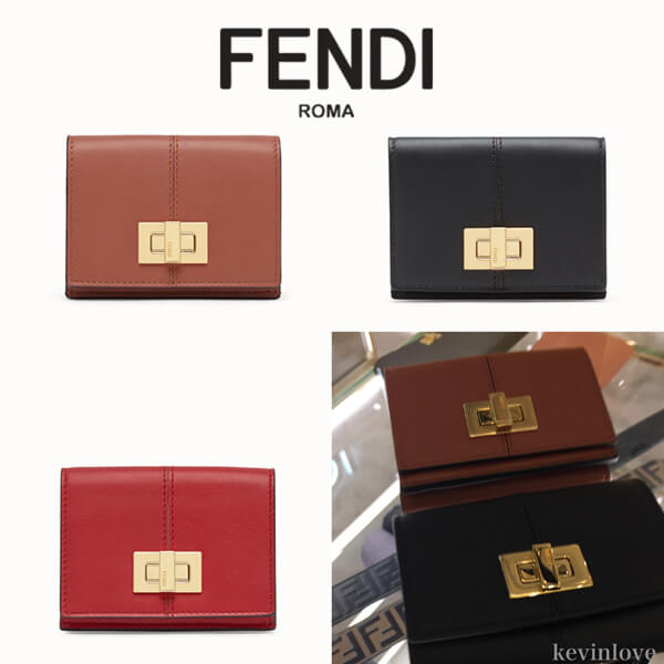 FENDI フェンディ ピーカブー コピー  三つ折り財布 8M0415A5DY