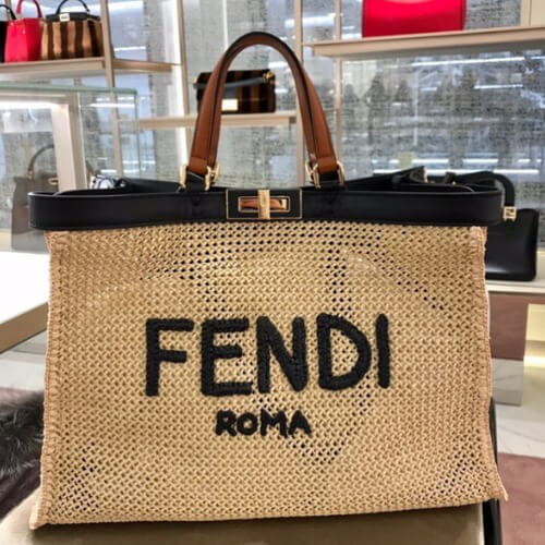 フェンディ ピーカブー コピー FENDI Xトートラフィアバッグ 8BH374ABVSF11RK