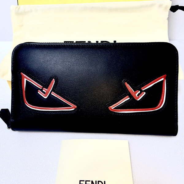 FENDI フェンディ モンスター 財布 コピー 長財布 7M0210　A72K　F0P0N