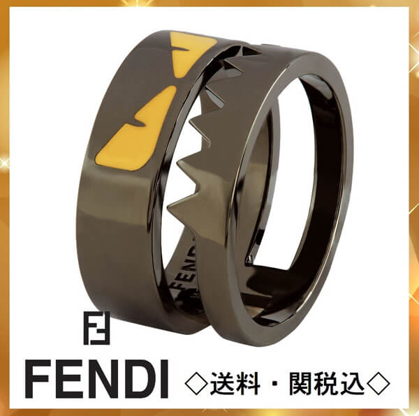 fendi モンスター 偽物 フェンディ 指輪 リング ロゴ刻印 バッグバグズ Bag Bugs Ring