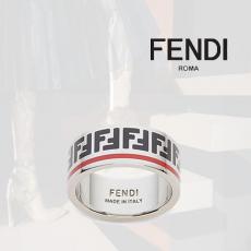 フェンディ 指輪 偽物 FENDI★真鍮メタル★FFロゴ★レッドライン★リング 指輪