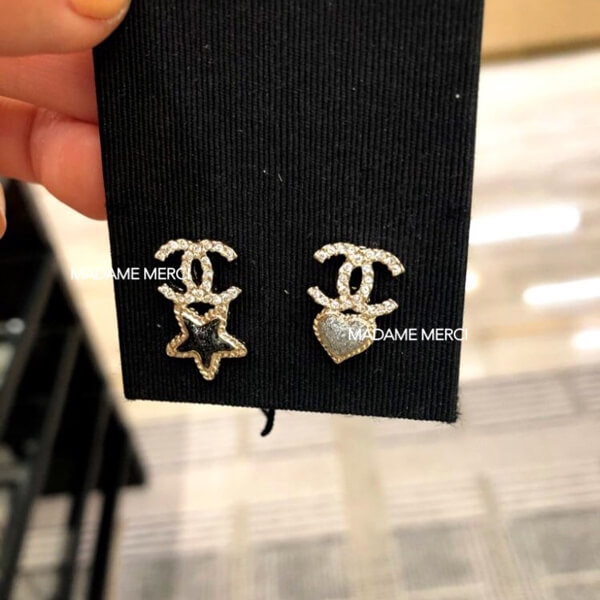 シャネル ピアス 偽物 CHANEL CCマーク スター&ハート ピアス